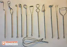 Комплект массажных зондов с ручками нормальной длины, 12 шт1