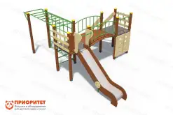 Детская спортивно-игровая площадка с горкой «Браун»1