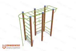 Детский спортивный комплекс со шведской стенкой «Браун»1