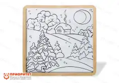 Мольберт многоразовый напольный (75х75х2см)1