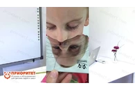 Логопедическое зеркало для определения интенсивности и патологии выдоха у человека