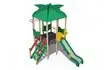 Детский игровой комплекс «Дом на дереве» (металлический скат)