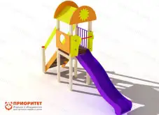 Детский уличный игровой комплекс «Лето» (пластиковый скат)1
