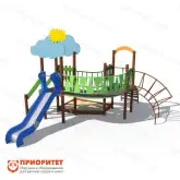 Комплекс «Весенница» с песочницей и горкой1