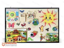 Тактильно-развивающая панель «В деревне»1