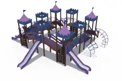 Детский уличный игровой комплекс «Сити» с тремя горками1