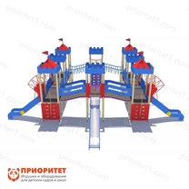 Детский игровой комплекс «Сити» с тремя горками Детский игровой комплекс «Сити» с тремя горками