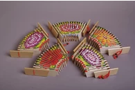 Трещотка пластинчатая «Малютка» росписная, Мастерская Сереброва (17 пластин)