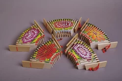 Трещотка пластинчатая «Малютка» росписная, Мастерская Сереброва (17 пластин)1