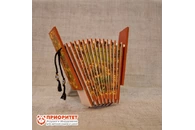 Трещотка пластинчатая малая с росписью, Мастерская Сереброва (17 пластин)