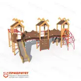 Детский уличный игровой комплекс «Лесная избушка»1