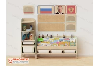 Средний уголок патриотического воспитания в группе ДОУ «Родина моя»