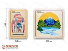 Набор стеновых панелей «Памятные места России - Казань, Камчатка»1
