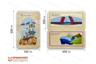 Набор стеновых панелей «Памятные места России - Ялта, Санкт-Петербург, Иркутск»