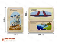 Набор стеновых панелей Памятные места России - Ялта, Санкт-Петербург, Иркутск Набор стеновых панелей Памятные места России - Ялта, Санкт-Петербург, Иркутск1