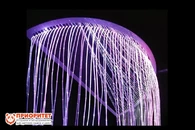 Фиброоптический душ полукруг премиум металл