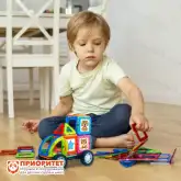 Магнитный конструктор Magical Magnet, Машинка 61 деталь, матовый1
