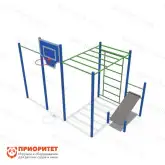 Кроссфит «Рукоход» со скамьей для пресса и шведской стенкой для детской площадки1