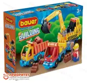 Конструктор Bauer Стройка Набор Экскаватор и грузовик (69 элементов)1