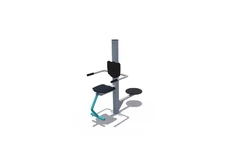 Уличный тренажер «Дисковый и разгибание ног» детский1