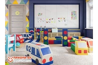 Игровая комната из мягких модулей Город