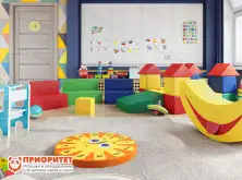 Игровая комната из мягких модулей Теремок1