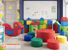 Игровая комната из мягких модулей Паутина1