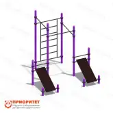 Гимнастическая стенка со скамьями для пресса для детской площадки (89 мм)1