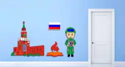 Комплексное настенное решение Защитник Отечества1
