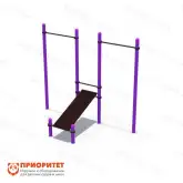 Турники со скамьей для пресса для детской площадки (89 мм)1
