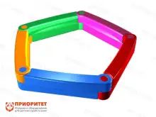 Пластиковая песочница из 5 элементов1