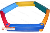 Пластиковая песочница из 6-ти элементов М