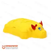 Песочница Коровка с крышкой1