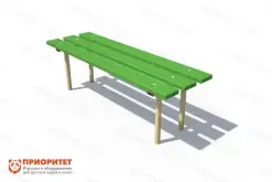 Детская скамейка «Лужайка»1
