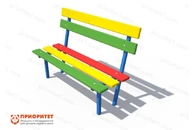 Скамья «Светофор» со спинкой