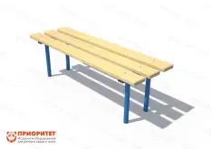 Детская скамейка «Молочная» без спинки1