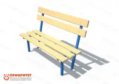 Детская скамейка «Молочная» со спинкой1