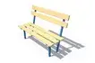 Скамья «Молочная» со спинкой