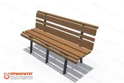 Детская скамейка «Парк» со спинкой малая1