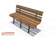 Скамья «Парк» со спинкой большая