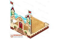 Песочница с ограждением Королевство