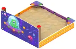 Песочница с ограждением Космопорт1