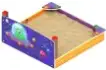 Песочница с ограждением Космопорт