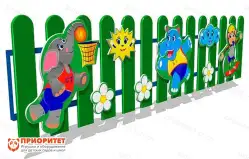 Ограждение детской площадки «Игра» деревянное1