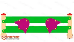 Декоративное ограждение для детского сада «Лесные колокольчики» 1450х44х4581