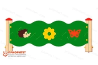 Декоративное ограждение детской площадки из фанеры «Полянка» 1200х24х513