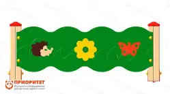 Декоративное ограждение детской площадки из фанеры «Полянка» 1200х24х5131