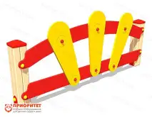 Фанерное ограждение для участка детского сада «Солнечный зайчик» 1450х47х7001