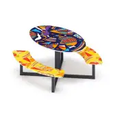 Стол с лавками Рыбы1