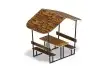 Столик с навесом Избушка 2